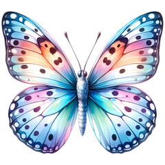 Butterfly watercolor clipart with transparent background - 767770866