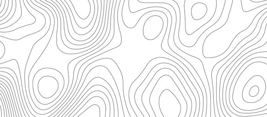 Topographic map background geographic line map pattern .panorama view black color wave curve lines .geographic mountain relief abstract grid .the concept map of a conditional geography map . - obrazy, fototapety, plakaty