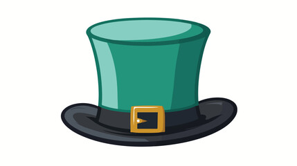 Irish top hat icon Flat vector isolated on white background