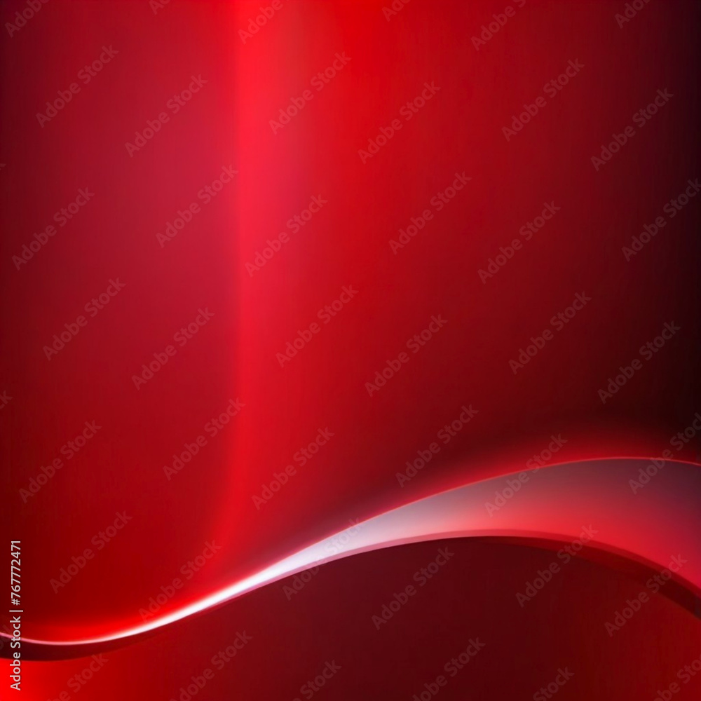 Fototapete red abstract beautiful glowing smooth gradient background with rays and lines.