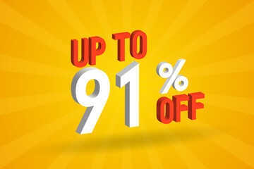 Up To 91 Percent off 3D Special promotional campaign design. Upto 91% of 3D Discount Offer for Sale and marketing.