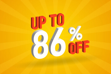 Up To 86 Percent off 3D Special promotional campaign design. Upto 86% of 3D Discount Offer for Sale and marketing.
