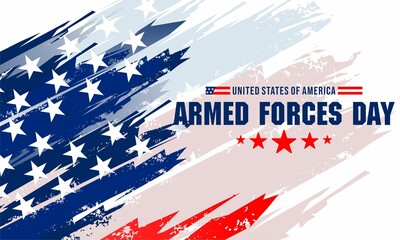 Armed forces day template poster design