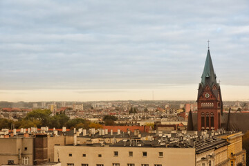 Panoramic view of Szczecin, Poland - obrazy, fototapety, plakaty
