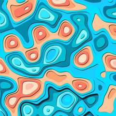 COLORFUL 3D TEMPLATE ABSTRACT PAPER CUT PATTERN DESIGN FLAT PASTEL COLOR FOR WALLPAPER BACKGROUND ELEMENT VECTOR 