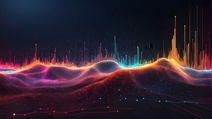 The upward-radiating bright line, Internet science and technology big data backdrop