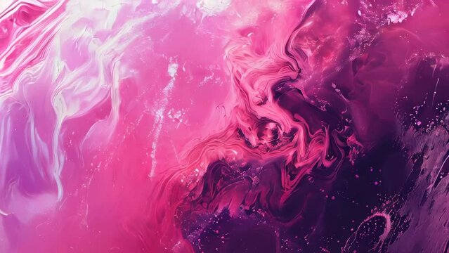 Abstract background of acrylic paint in pink and white tones. Vector illustration