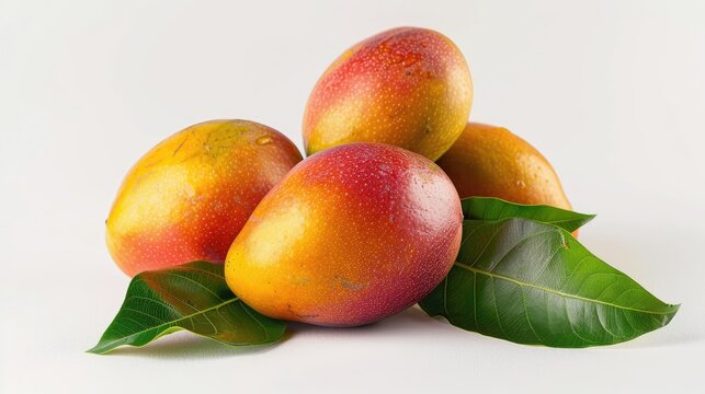 mango fruit,white background, high definition photography,realistic,best quality 