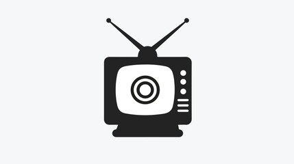 Television icon or logo isolated sign symbol vector isolated