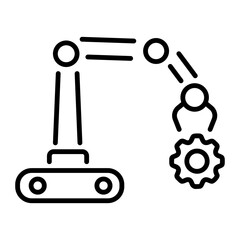 Handy line style icon of machine maintenance 