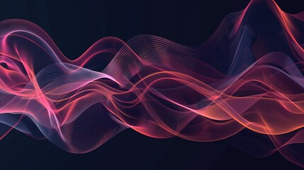 Music sound abstract waves banner background  