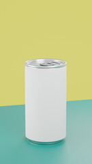 Soda, energy drink, coffee drink can mockup