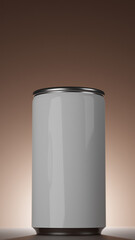 Soda, energy drink, coffee drink can mockup