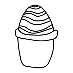 Easter egg illustration.