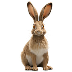 Obraz premium a hare on a transparent background