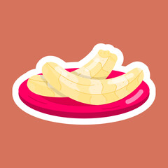 Banana Delicacies Flat Stickers 