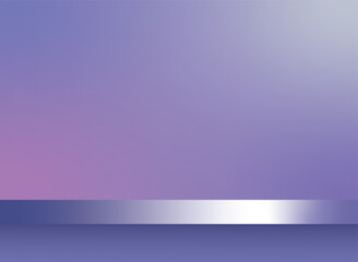 Obraz premium Abstract gradient purple studio background for product presentation. Empty room with shadows . 