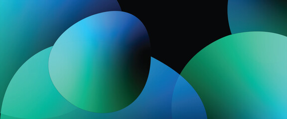 Abstract gradient background. abstract shape with color blue, green and black
