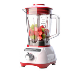 strawberry juice blender isolated on white