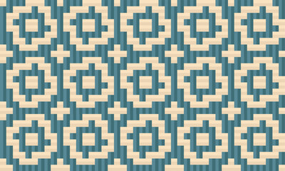Seamless traditional woven pattern called Anyaman
