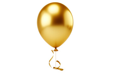 The Golden Adventure: A Balloons Journey. On a White or Clear Surface PNG Transparent Background.