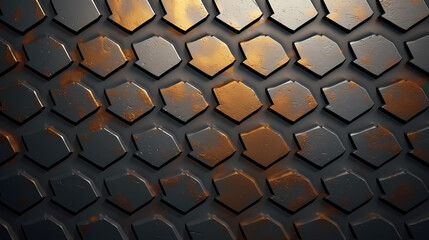 Detailed close-up of metal surface