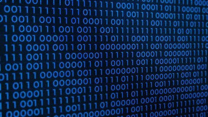 Binary code random numbers 01