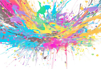 abstract color line splash