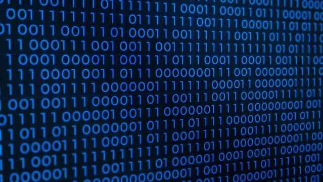 Binary code random numbers 01