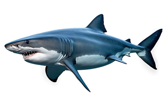 This image is scary to think of the great white shark in all its greatness.