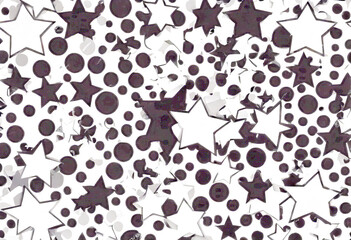 Halftone Star Isolated White Illustration Vector