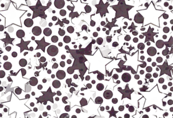 Halftone Star Isolated White Illustration Vector