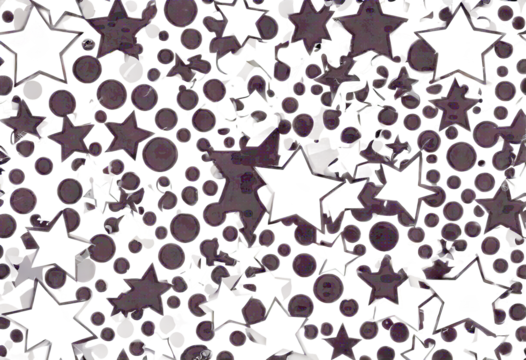 Halftone Star Isolated White Illustration Vector
