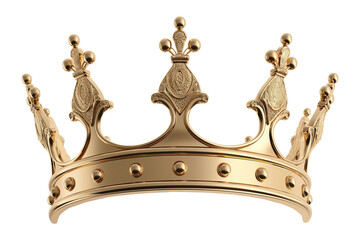 Royal crown isolated . Ai generated image.