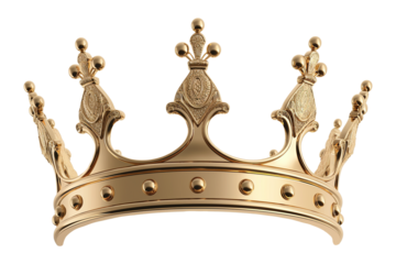 Royal crown isolated . Ai generated image.