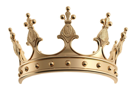 Royal crown isolated . Ai generated image.