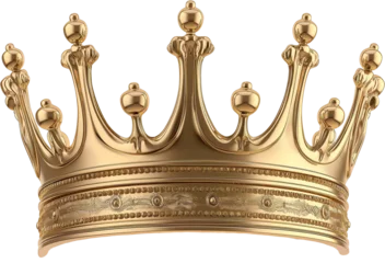 Fotobehang Royal crown isolated . Ai generated image. © Elena Schweitzer