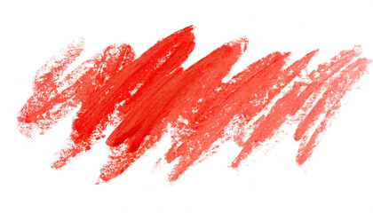 Color Crayon stain. Isolated, transparent background