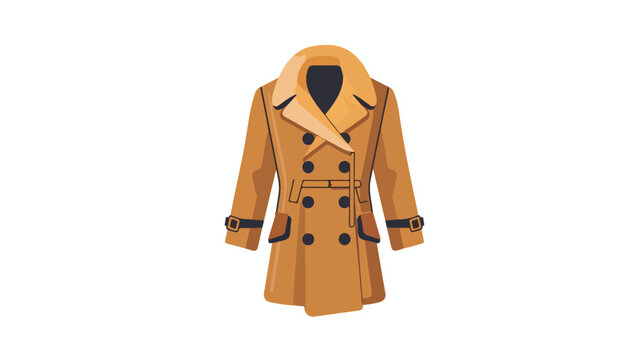 A unique design icon of coat Flat vector 