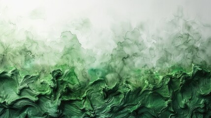 Green watercolor painting background for use in decorative design.