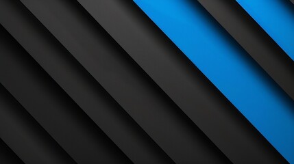 Abstract stripes and triangles on a modern black and blue background exude a sleek, glossy futuristic vibe.