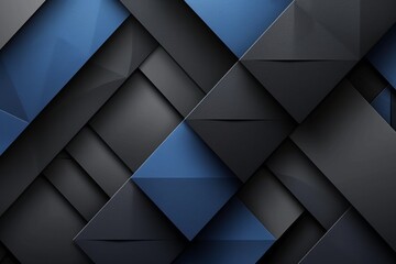Premium black and blue abstract background with dynamic geometric patterns and a sophisticated, metallic sheen.