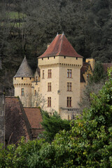 Fototapeta na wymiar Château de La Roque Gageac en Dordogne