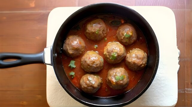 balls of pounded meat highly spiced،meat balls,The Art and Science of Frying Meatballs,Exploring Traditional and Creative Recipes for Meatballs