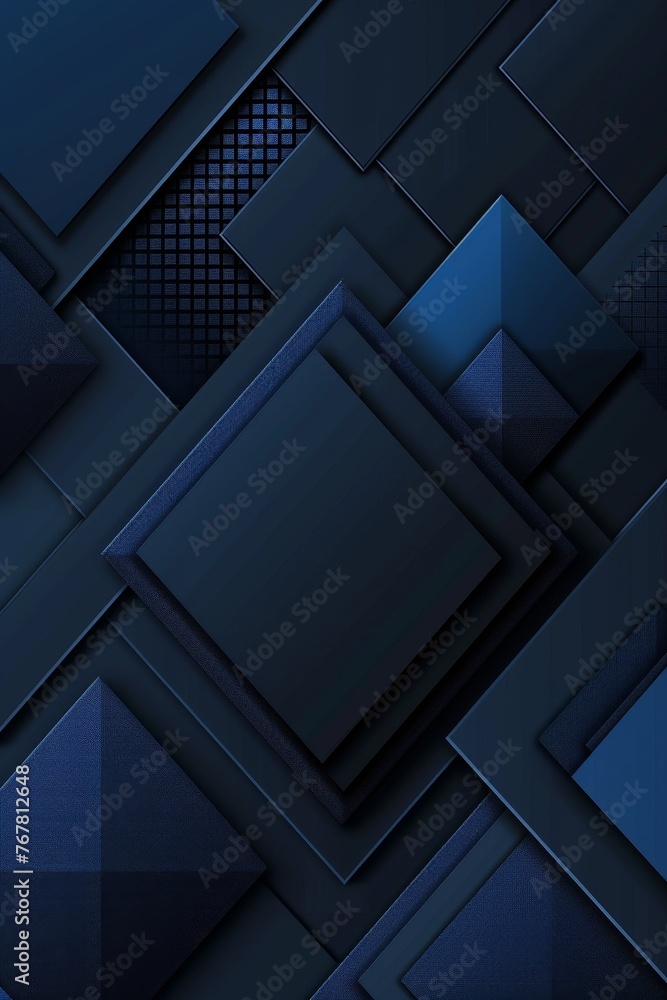 Aufkleber sophisticated black and blue abstract backdrop featuring a sleek gradient and dynamic futuristic sha
