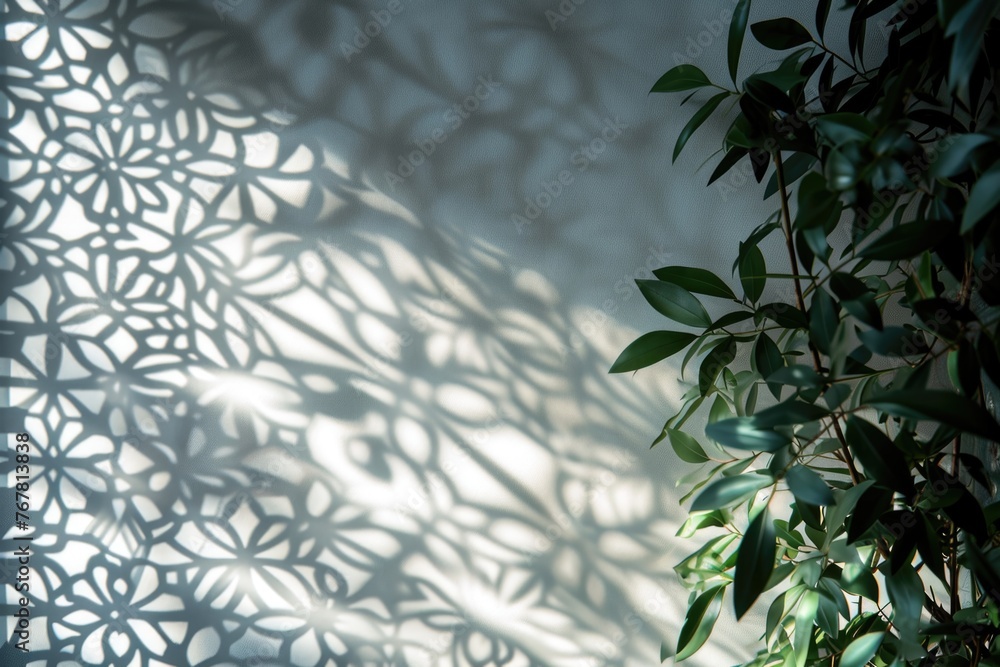 Poster arabesque shadow you can use it as overlay layer on any photo.abstract background