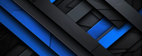 Create a dynamic look with sophisticated, elegant black and blue backdrop, sleek lines, and premium gloss finish.
