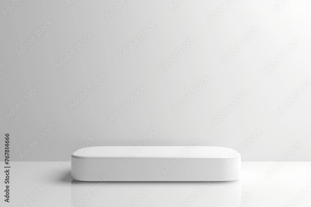 Poster empty white studio background. design for displaying product. empty white studio background