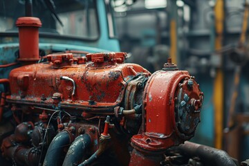 Old engine repair fuel .Common rail diesel system on track