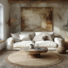 rustic modern living room